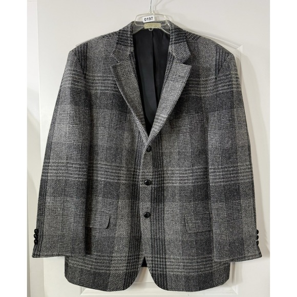 Vintage Orvis Harris Tweed‎ Blazer Mens 44R Hand Woven Made in Scottland USA